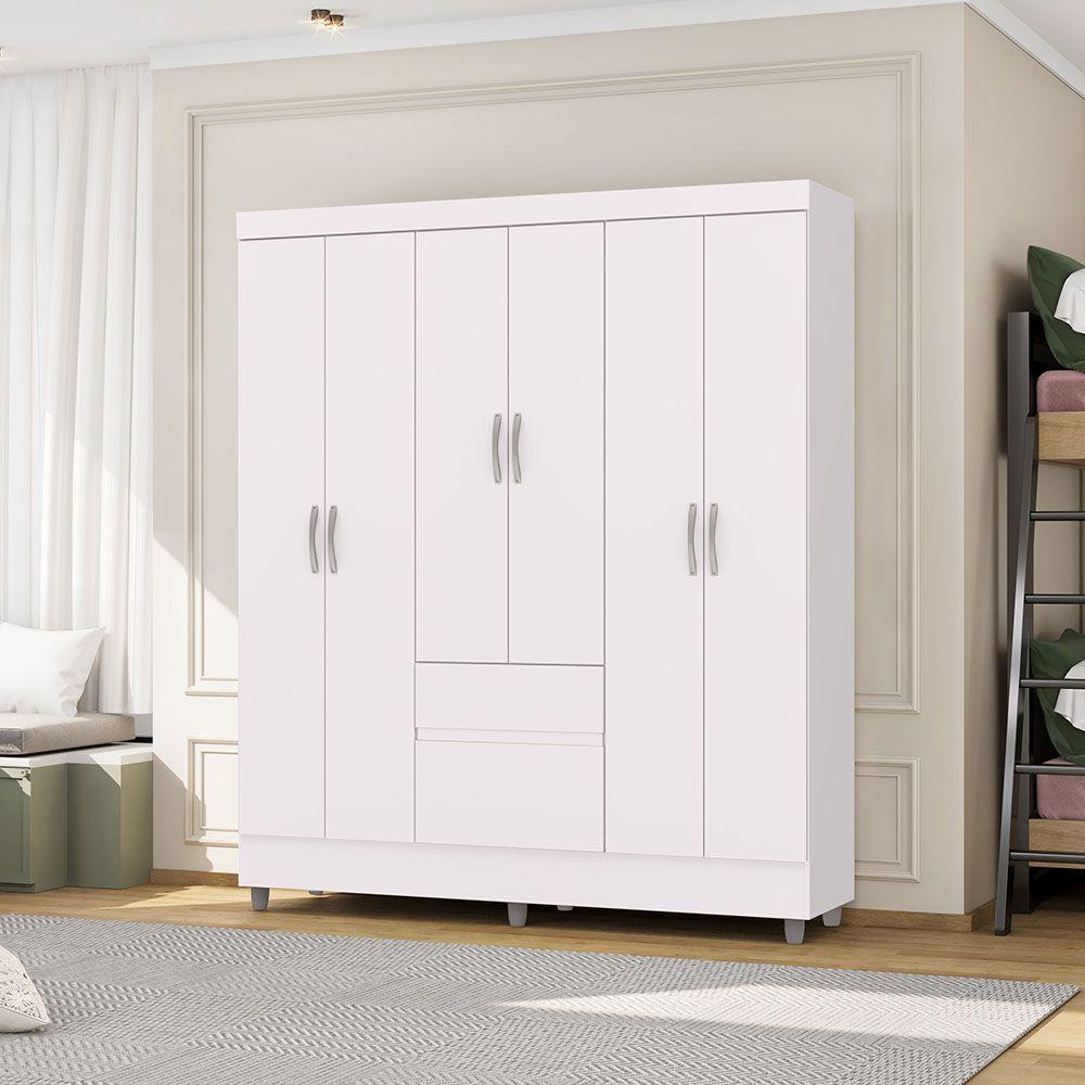 CLOSET IDEAL 6 PUERTAS 2 CAJONES CAFE-5