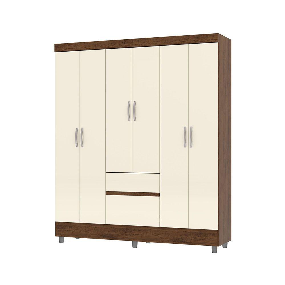 CLOSET IDEAL 6 PUERTAS 2 CAJONES CREMA-3