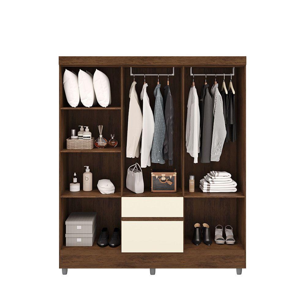 CLOSET IDEAL 6 PUERTAS 2 CAJONES CREMA-6