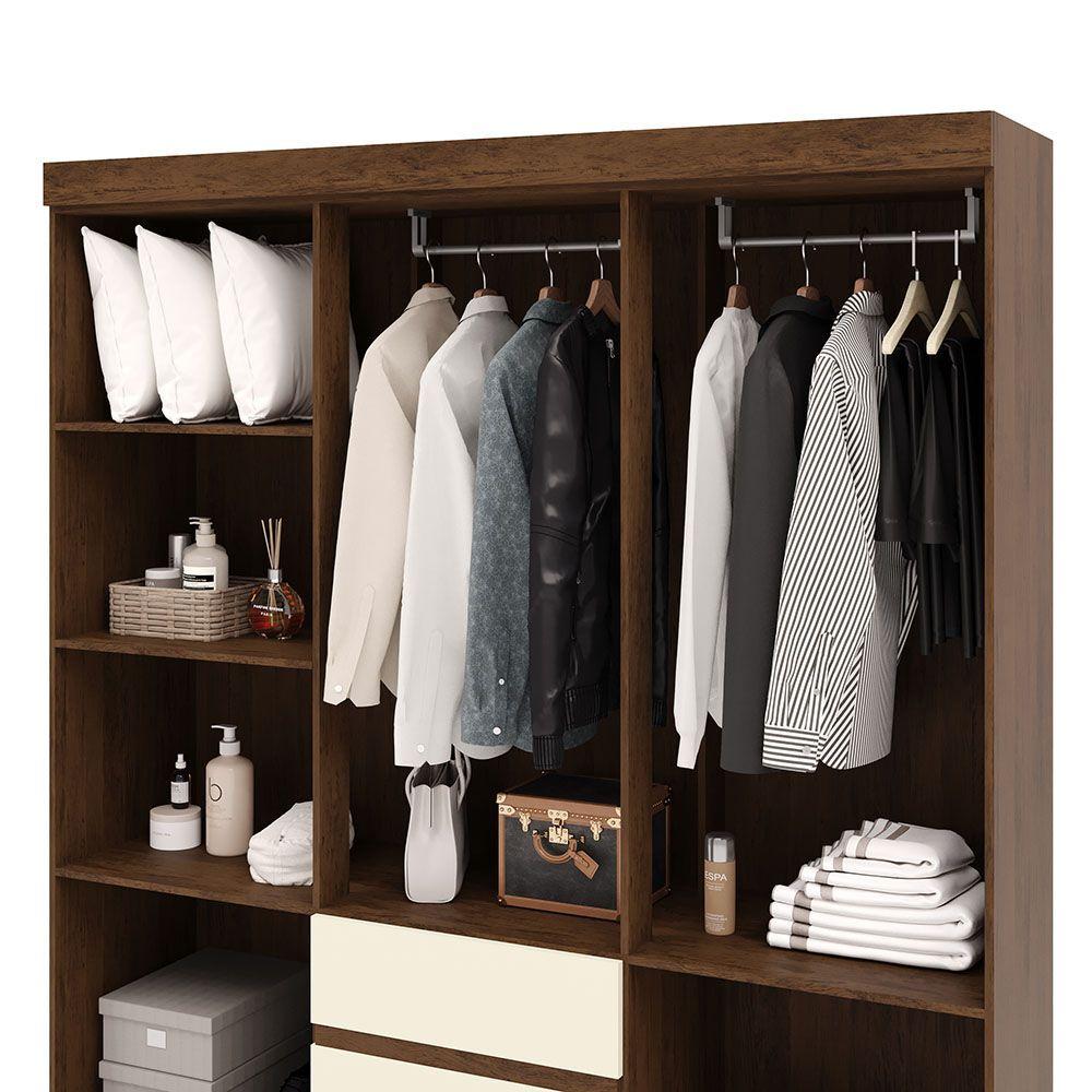 CLOSET IDEAL 6 PUERTAS 2 CAJONES CREMA-7