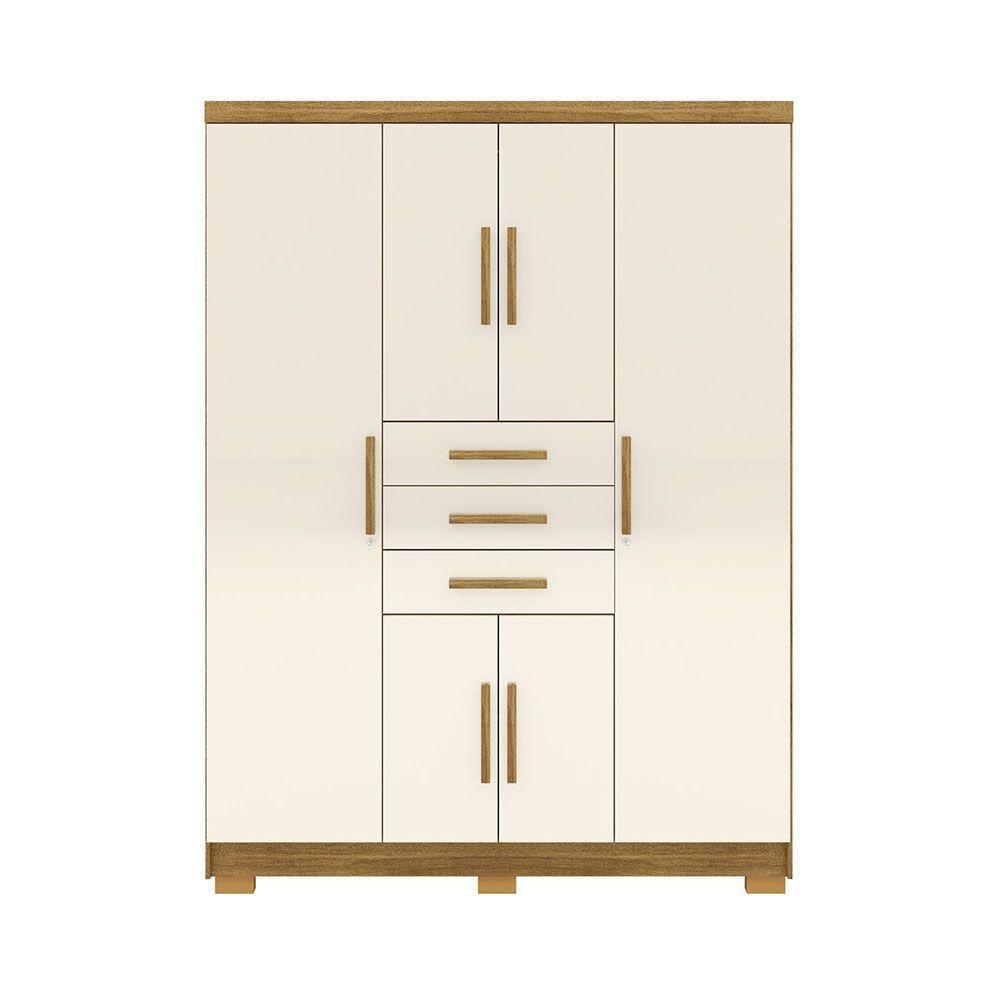 Closet Taurus 6 Puertas 3 Cajones Beige-1