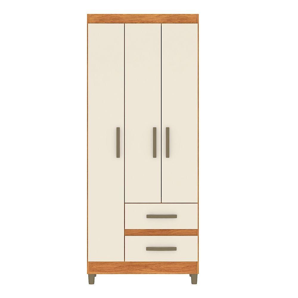 CLOSET PORTO BEIGE 3 PUERTAS 2 CAJONES-2