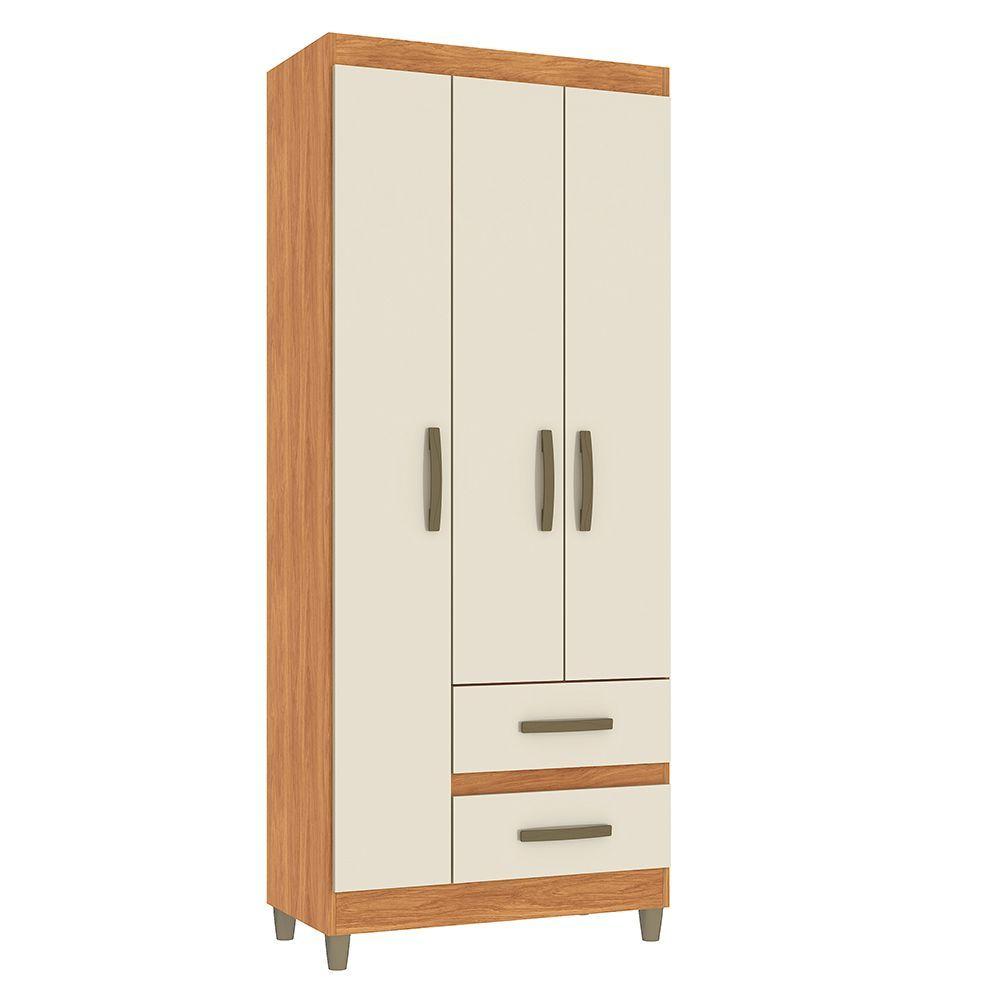 CLOSET PORTO BEIGE 3 PUERTAS 2 CAJONES-4