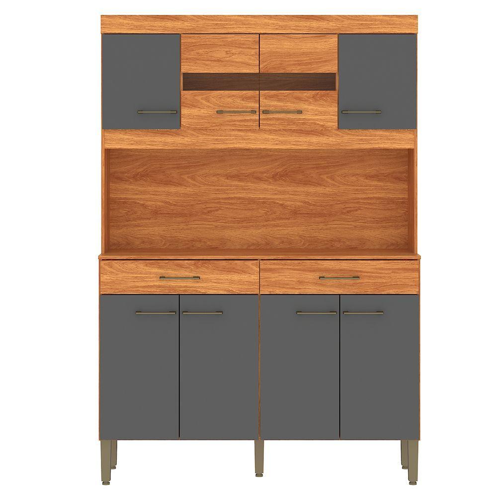 KIT COCINA LAURA GRAFITO 8 PUERTAS 2 CAJONES-2