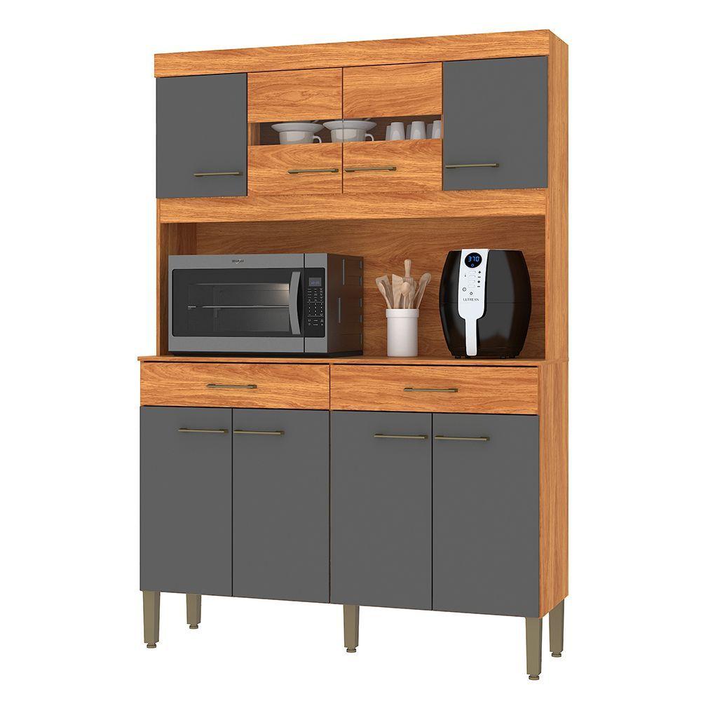 KIT COCINA LAURA GRAFITO 8 PUERTAS 2 CAJONES-3
