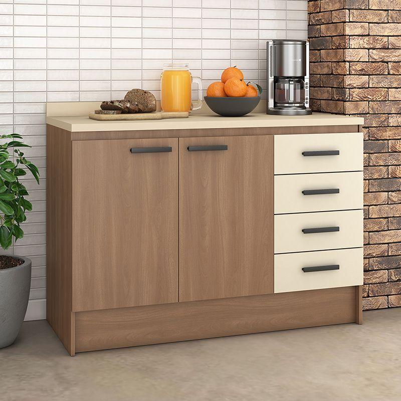 MUEBLE BASE MIA BEIGE 2 PUERTAS 4 CAJONES-0