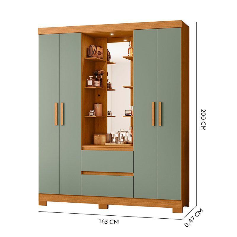 CLOSET OLÍMPIA 4P 2C VERDE 	-5