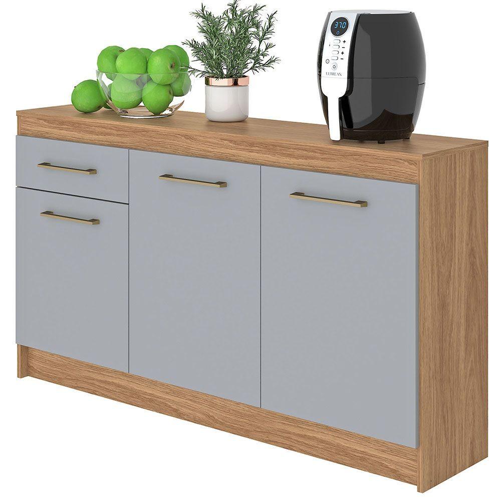 MUEBLE BASE ALBA 3 PUERTAS 1 CAJON CAFE GRIS-0