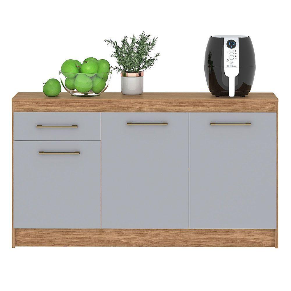 MUEBLE BASE ALBA 3 PUERTAS 1 CAJON CAFE GRIS-1
