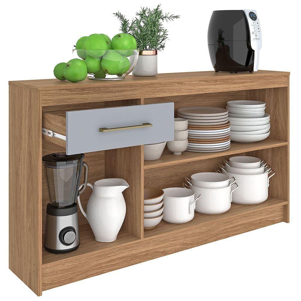 MUEBLE BASE ALBA 3 PUERTAS 1 CAJON CAFE GRIS-2
