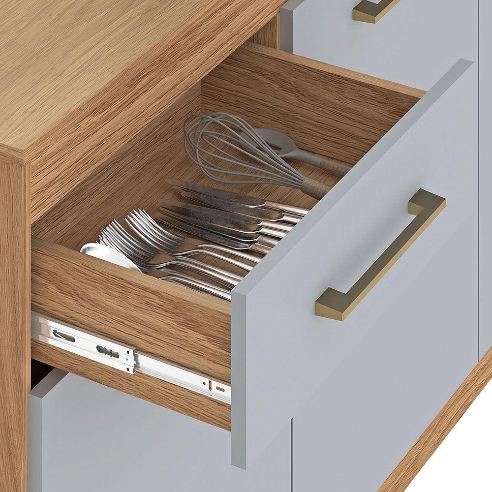MUEBLE BASE ALBA 3 PUERTAS 1 CAJON CAFE GRIS-4