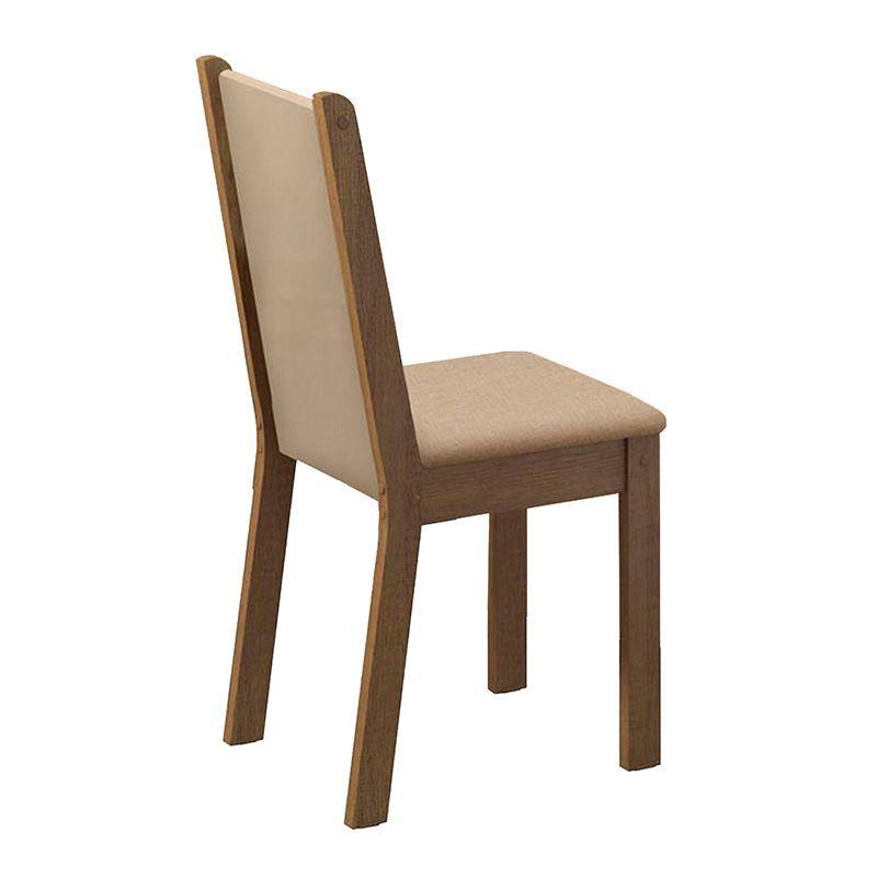 JUEGO COMEDOR CELINE LEONE 4 SILLAS CAFE-4