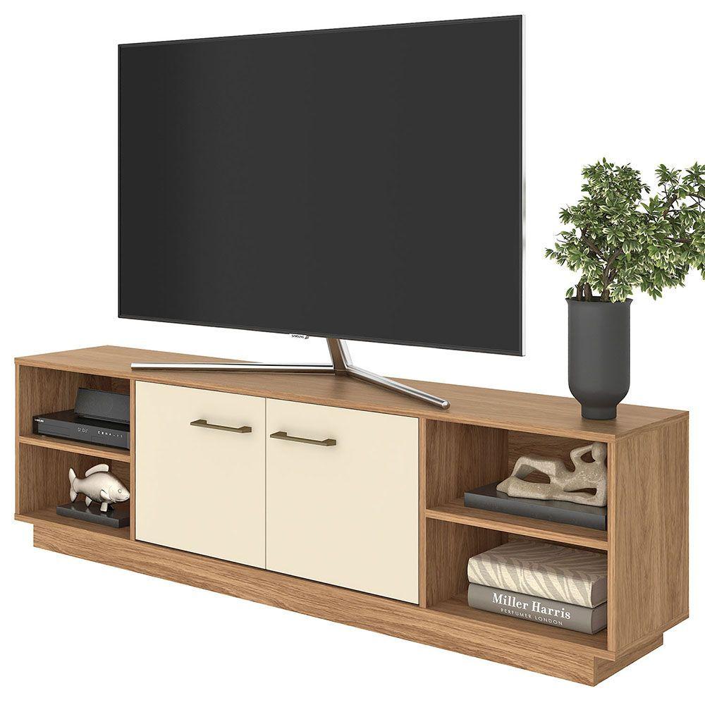 RACK TV NOVA 70 PULGADAS 2 PUERTAS CAFE BEIGE-0