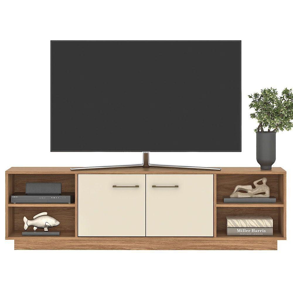 RACK TV NOVA 70 PULGADAS 2 PUERTAS CAFE BEIGE-1