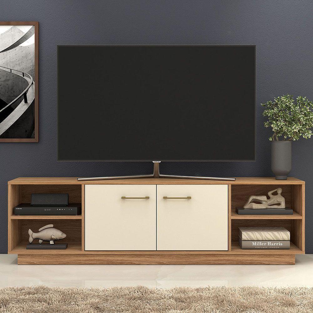 RACK TV NOVA 70 PULGADAS 2 PUERTAS CAFE BEIGE-5