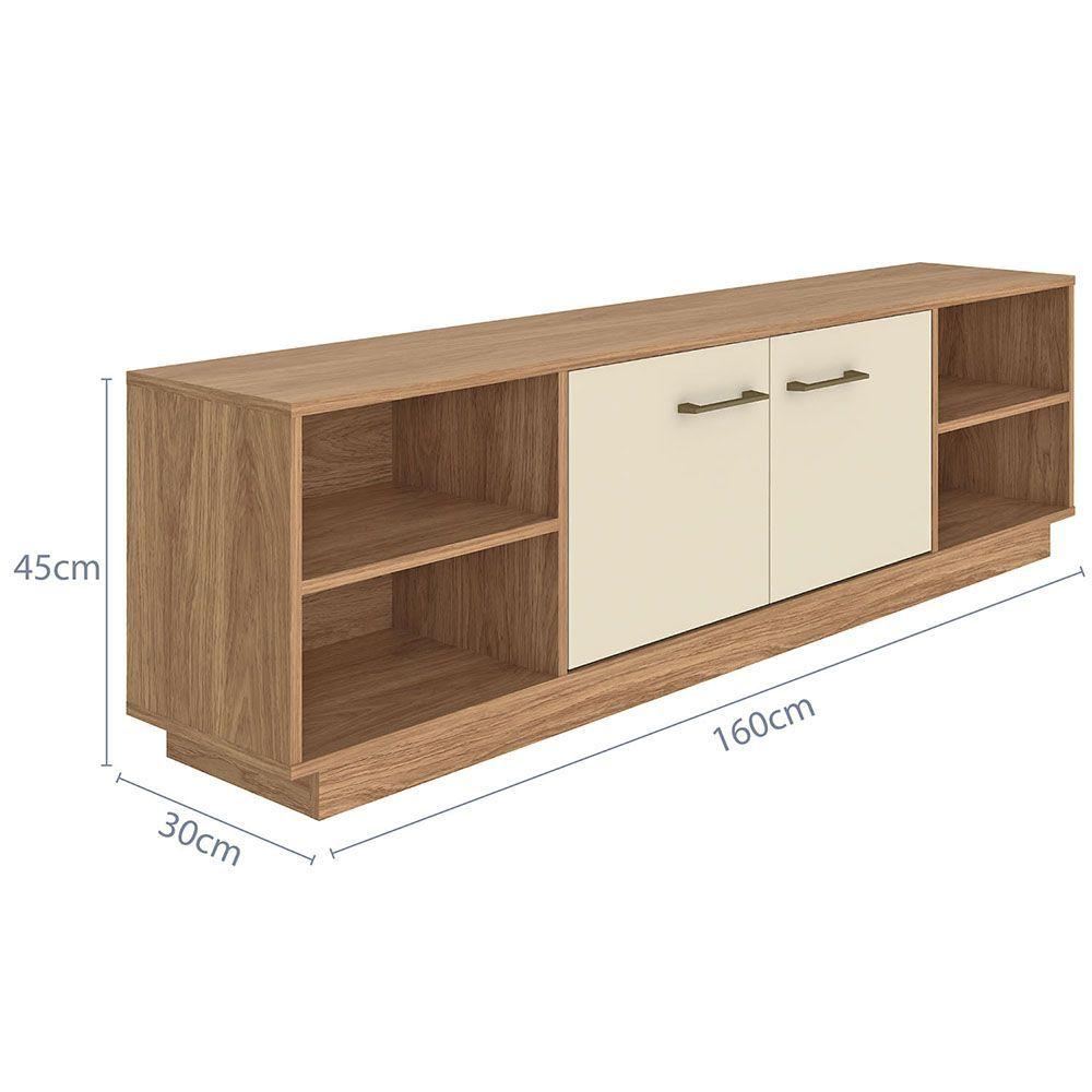 RACK TV NOVA 70 PULGADAS 2 PUERTAS CAFE BEIGE-6
