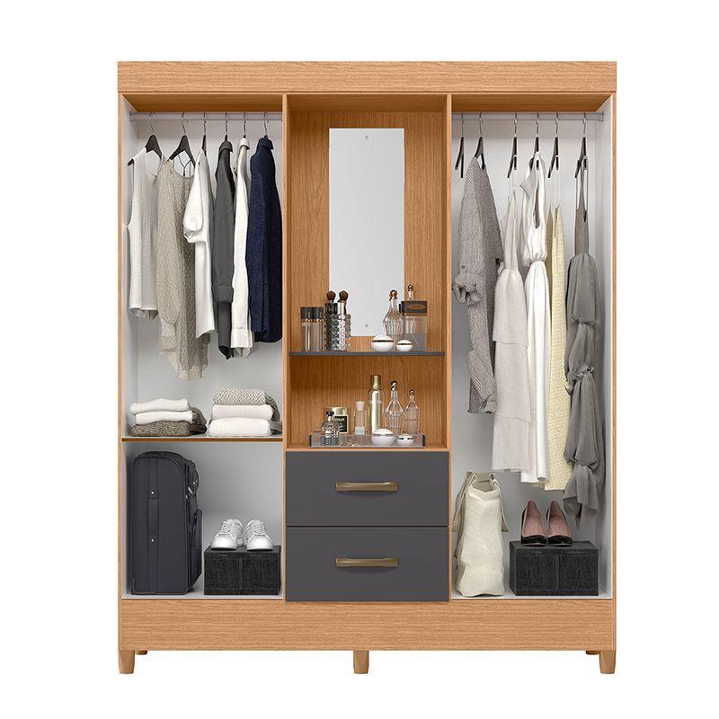 CLOSET CAPELINA GRIS 4 PUERTAS 2 CAJONES-3