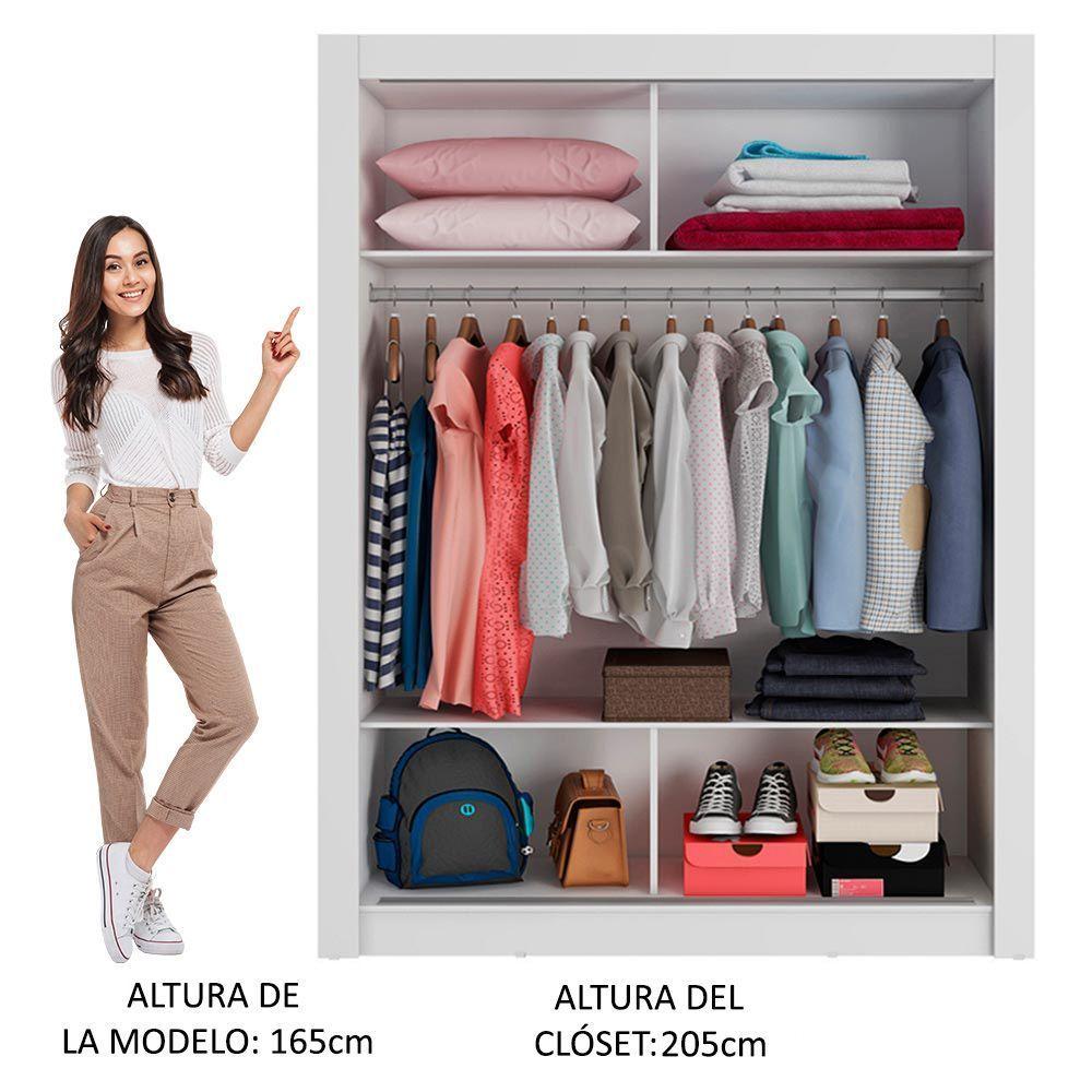 CLOSET DENVER 2 PUERTAS CORREDIZAS BLANCO-4
