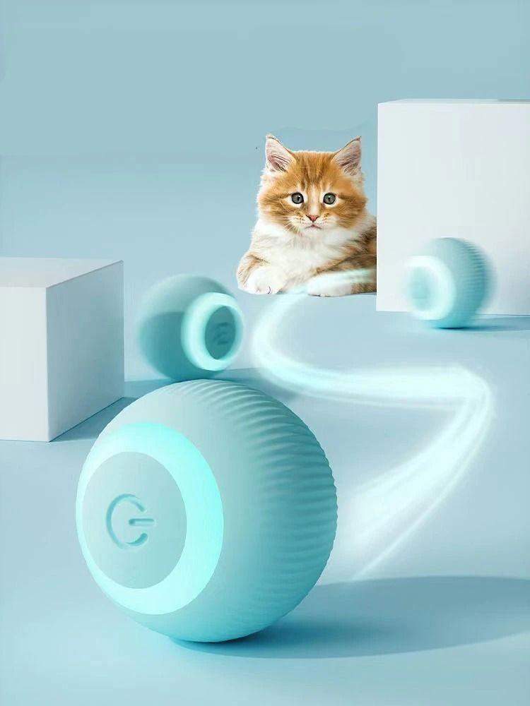 Pelota para gatos Inteligente - Rosada-3