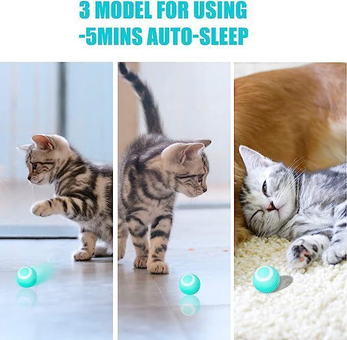 Pelota para Gatos Inteligente - Celeste-4