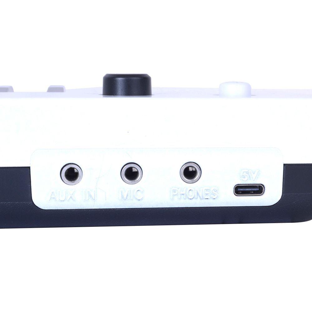 KIDS KEYTAR 37 NOTAS RECARGABLE COLOR BLANCO KTK-1037WH MEISTEHAFT-2