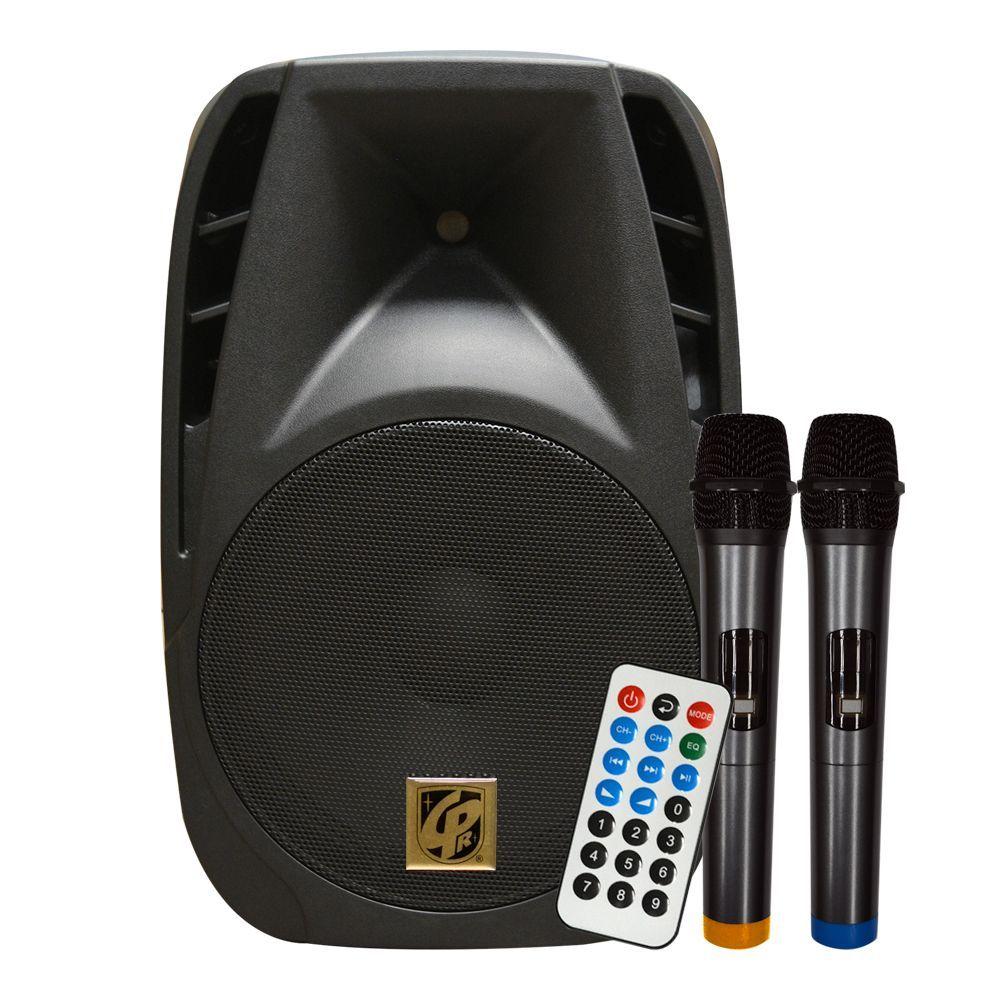 CAJA ACUSTICA PARLANTE PORTATIL 15 + 2 MICROFONOS YNPW-15-2MIC CIPRIANI-0