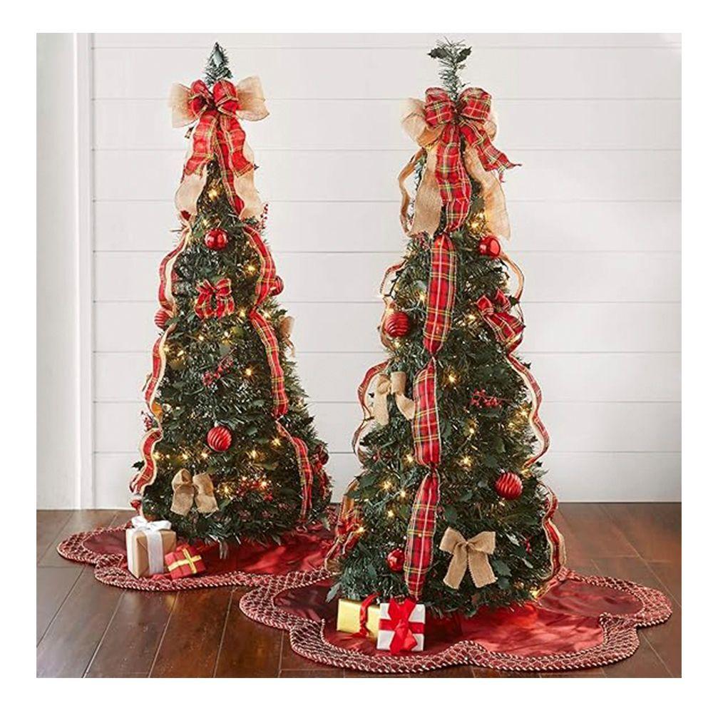 Arbol De Navidad 1.80cm Decorado + Luces Leds- Mod. Escocés-3