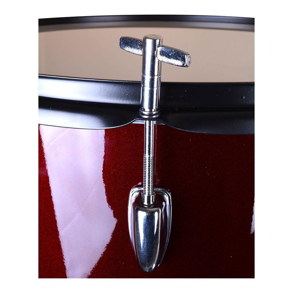 TIMBAL DE PIE 16X16 ROJO OSCURO MOD.BBCH-16CJ RMX-3