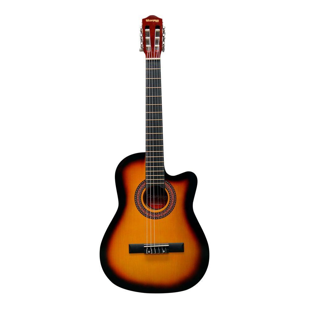GUITARRA CUTAWAY 39 CUERDAS NYLON SUNBURSTS SCG-030SB SCORPION-0