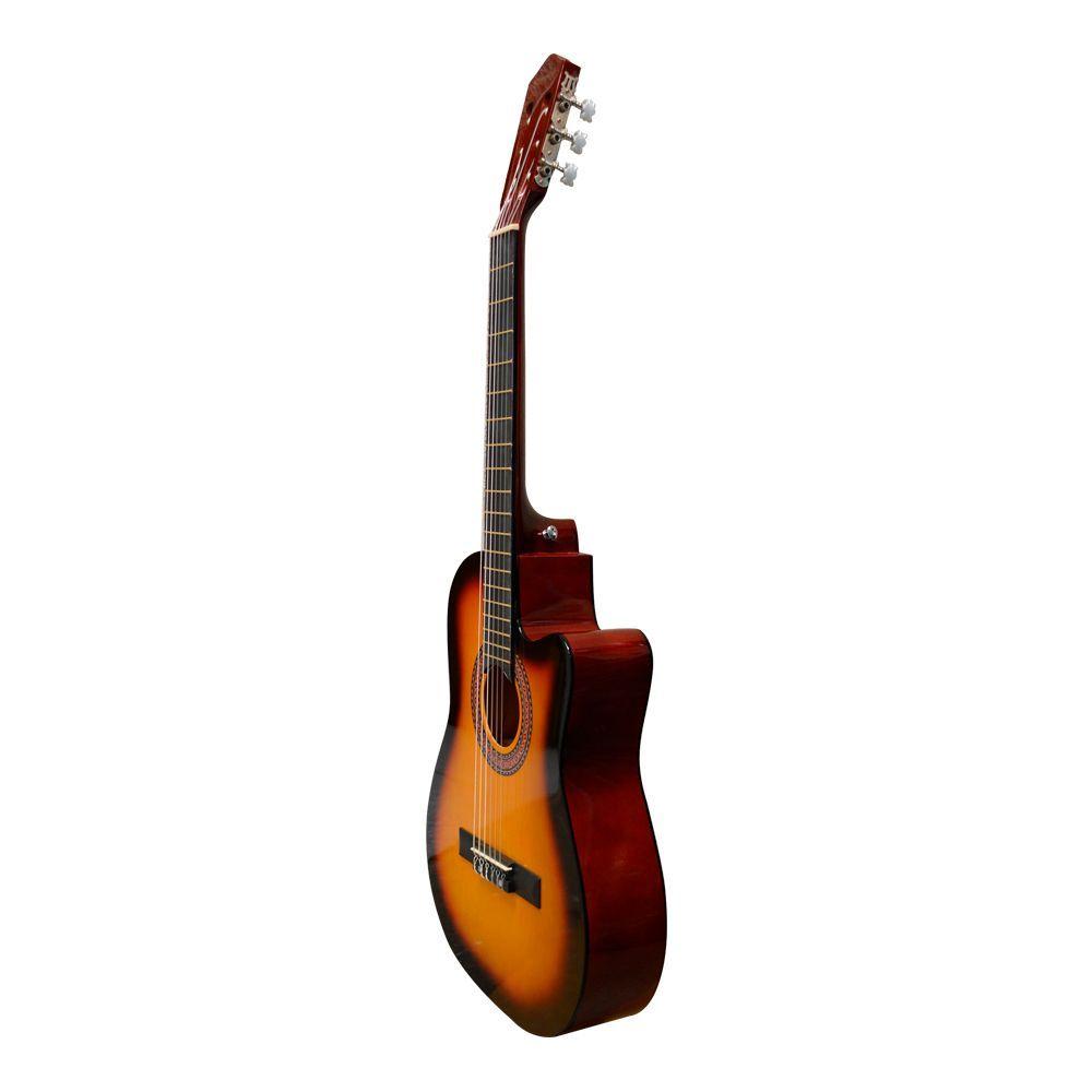 GUITARRA CUTAWAY 39 CUERDAS NYLON SUNBURSTS SCG-030SB SCORPION-1