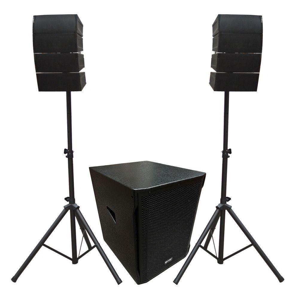 SISTEMA ARRAY SUB18 8 SATS 700W RMS 2000W GEMINI ARG 18-0