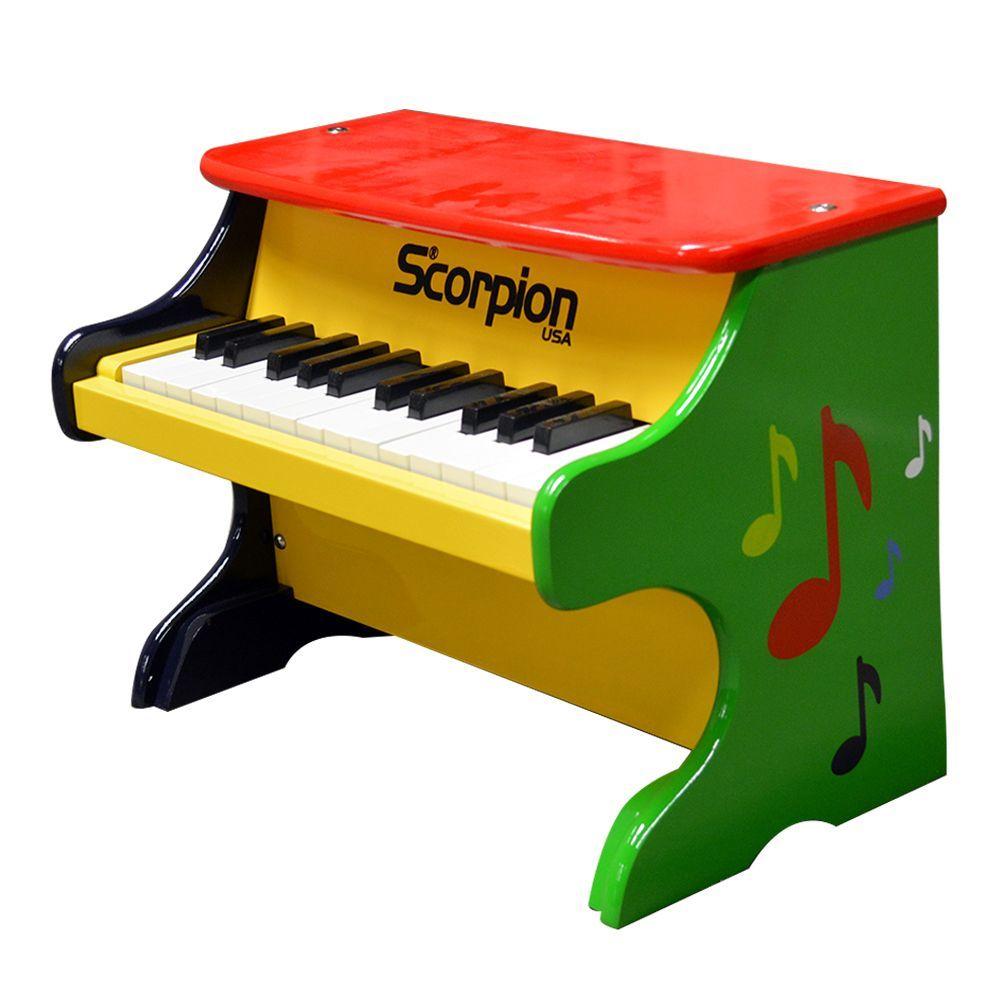 PIANO INFANTIL DE MADERA 25N MULTICOLOR PDT 21 MT SCORPION-2