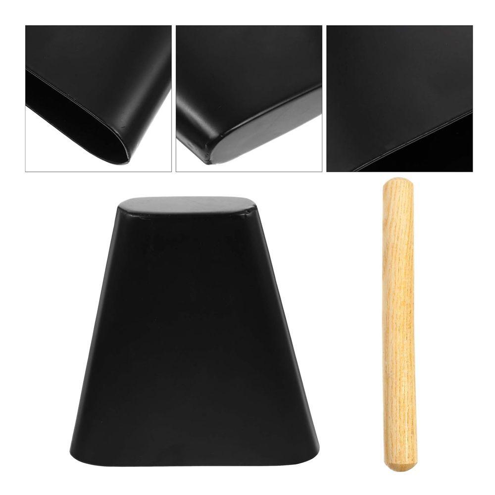 CENCERRO DE MANO 7 PULGADAS NEGRO CON BAQUETA RMX BHND 7B-2