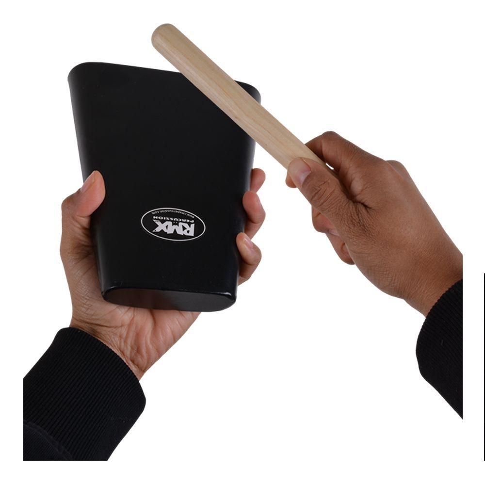 CENCERRO DE MANO 7 PULGADAS NEGRO CON BAQUETA RMX BHND 7B-3