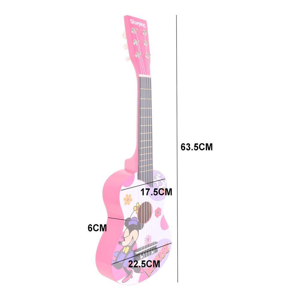 GUITARRA NIÑA 25 PULGADAS MOD.RATONCITA COLOR ROSA SCORPION-2
