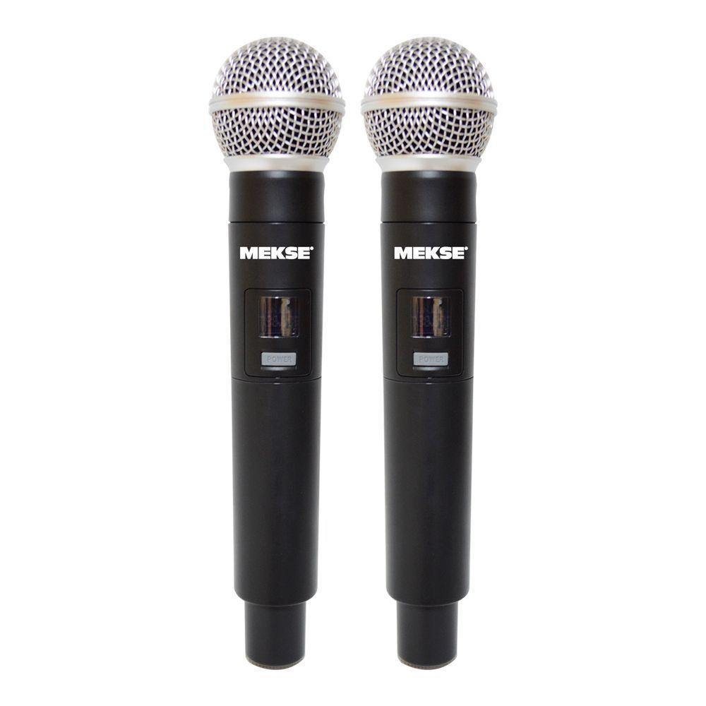 MICROFONO INALAMBRICO DE MANO DOBLE UHF/FQ VAR. MEKSE MKU-5000N-2