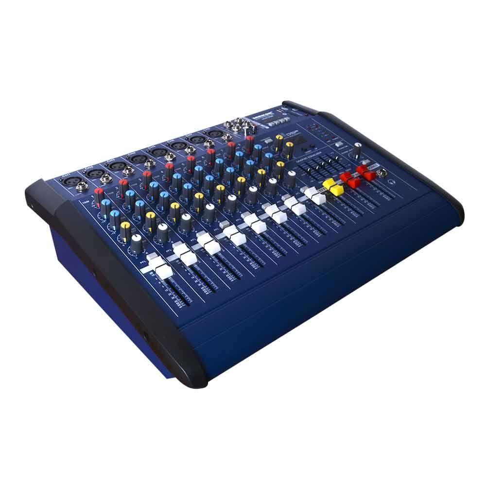 CONSOLA POWER MIXER 8CH BLUETOOTH + USB,UKS-8USB MEKSE-2