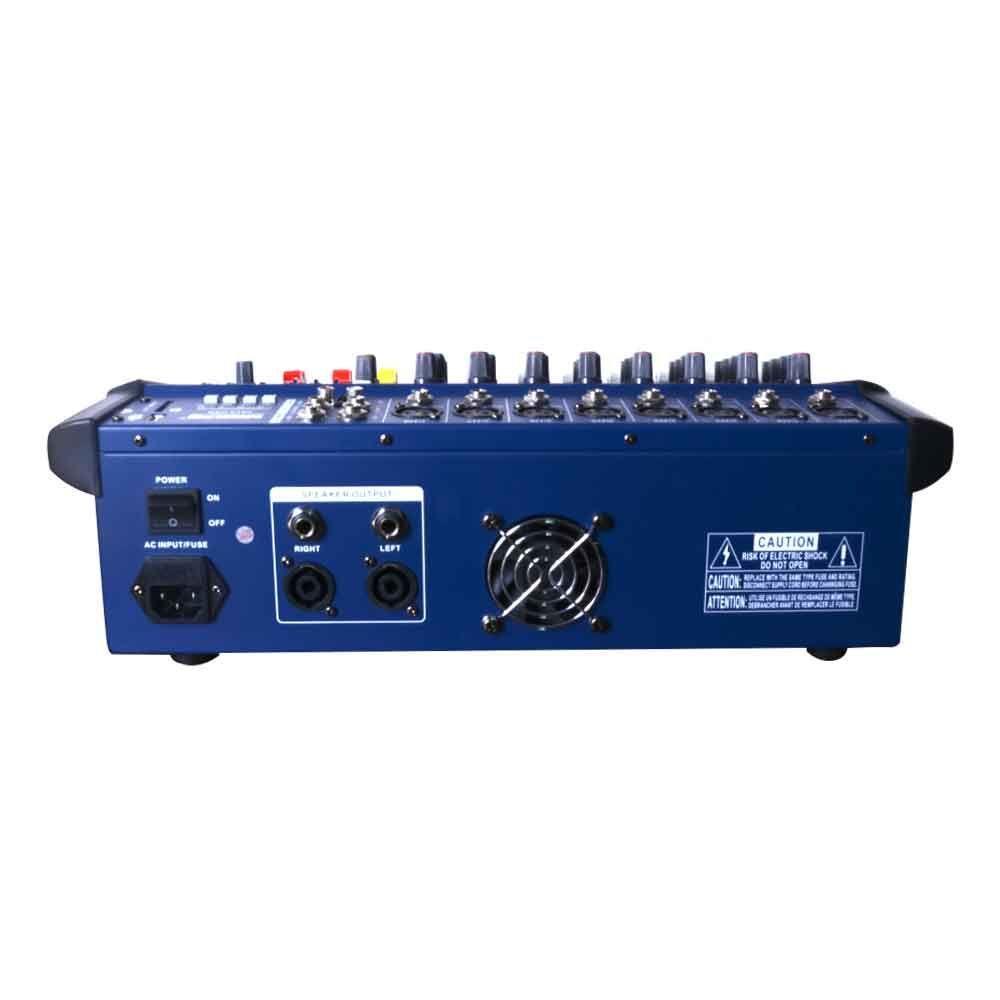 CONSOLA POWER MIXER 8CH BLUETOOTH + USB,UKS-8USB MEKSE-3