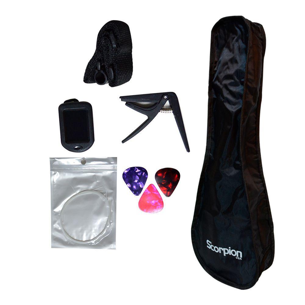 KIT UKELELE SOPRANO NATURAL MOD.SCKUK-30S SCORPION-3