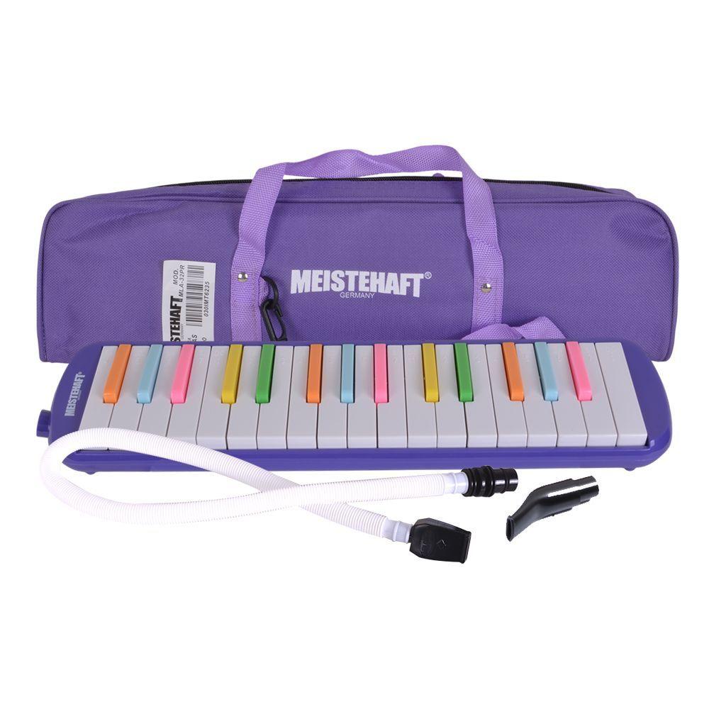 MELODICA 32 NOTAS MORADA TECLAS MULTICOLOR MLA 32 MEISTEHAFT-0