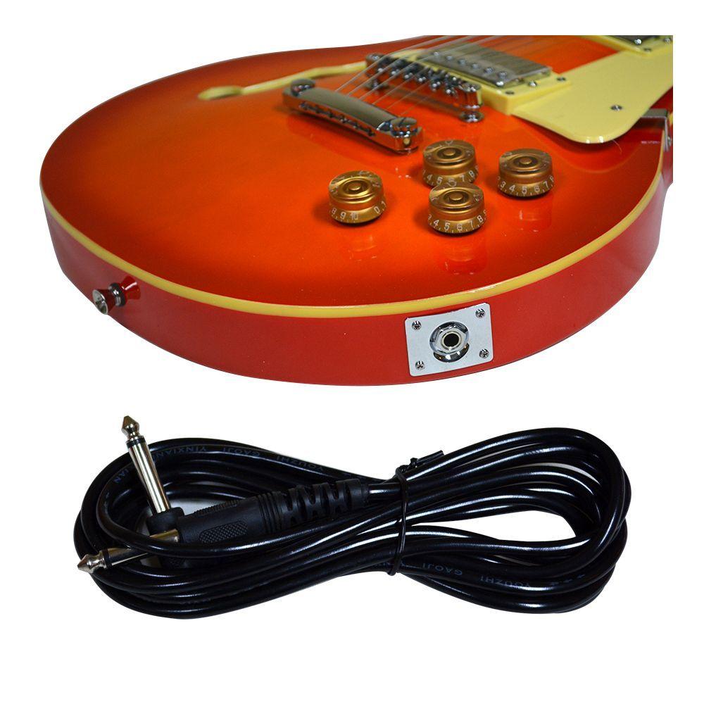 PACK GUITARRA ELECTRICA SUNBURST  + AMPLIFICADOR + COLGADOR SCORPION-5
