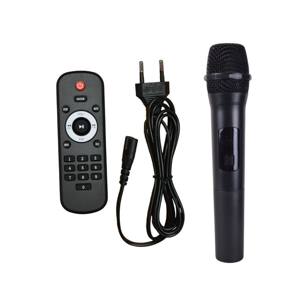 PARLANTE PORTATIL 2X12 BT MP3 FM LED MIC SING E SP 21260-3