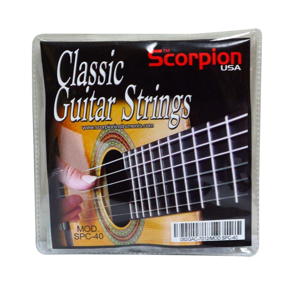 SET DE CUERDAS PARA GUITARRA CLASICA MOD. SPC-40 SCORPION-0