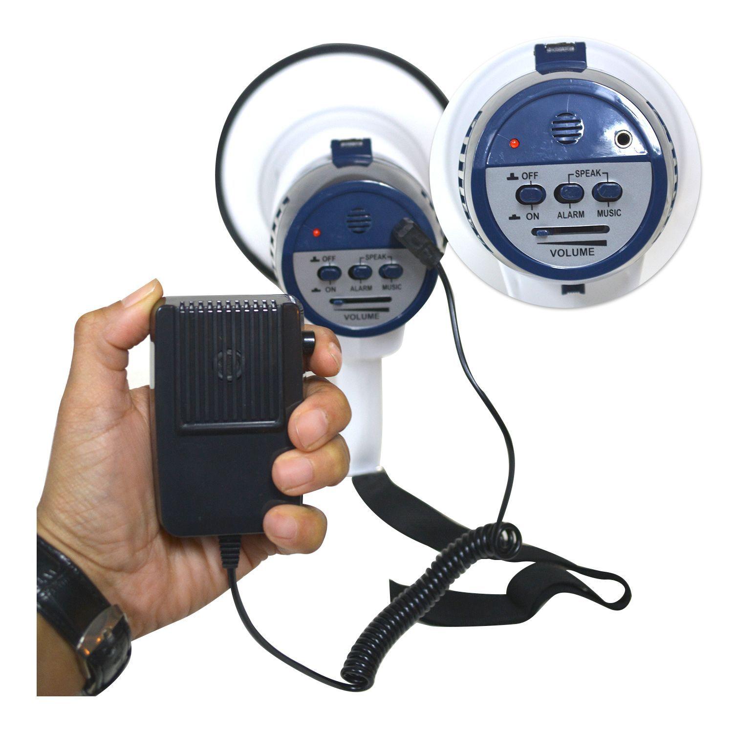 MEGAFONO 20W CON SIRENA Y MICROFONO PVY-110A POLYVOX-2