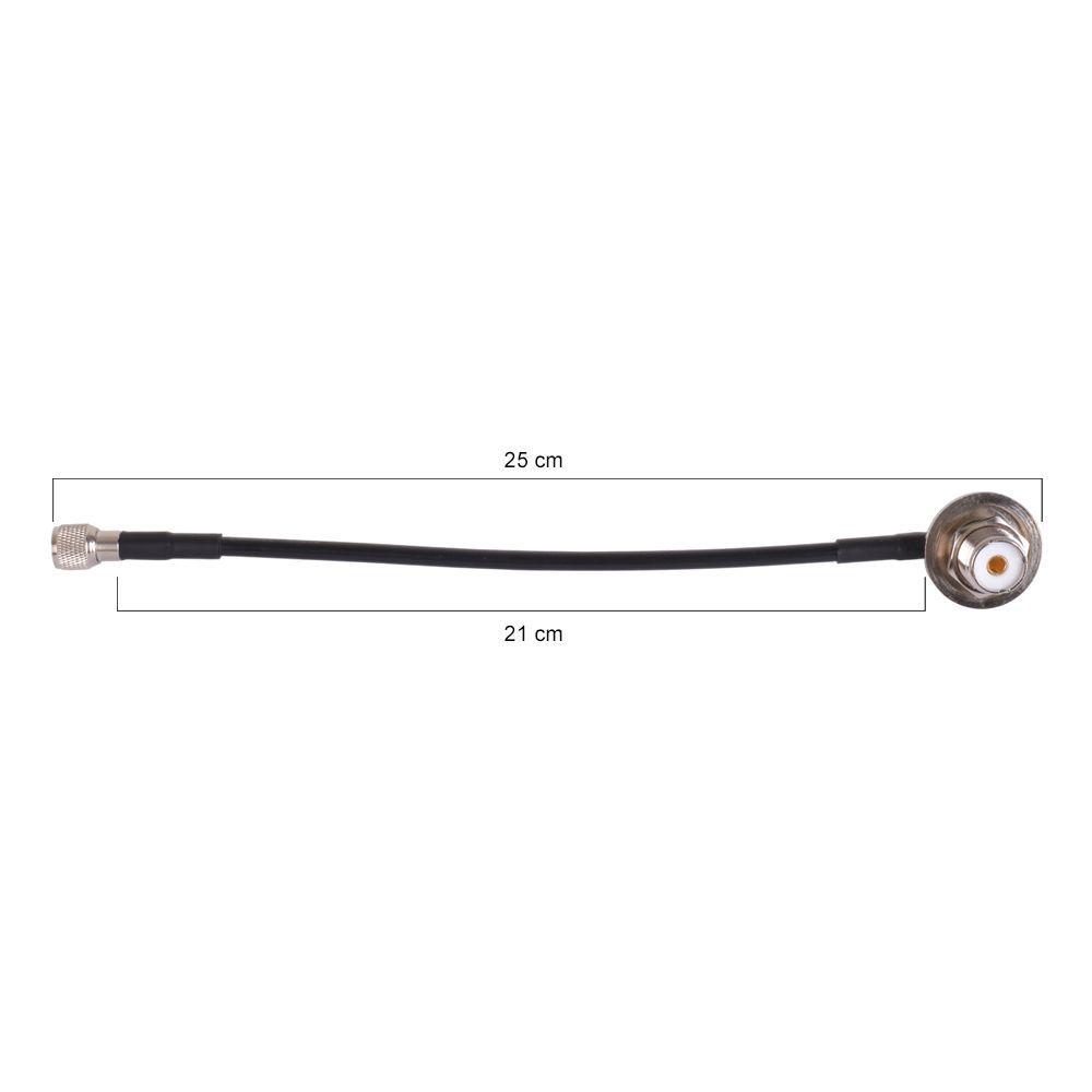 ADAPTADOR MINI UHF HEMBRA A UHF HEMBRA CON CABLE FASTLINK-2