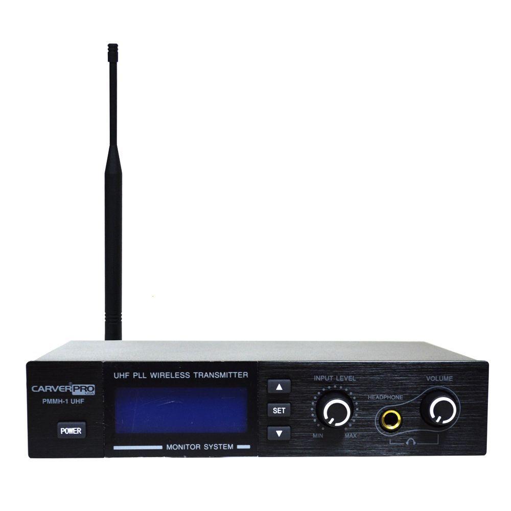 SISTEMA DE MONITOREO INALAMBRICO IN-EAR UHF PMMH-1 UHF CARVERPRO-2