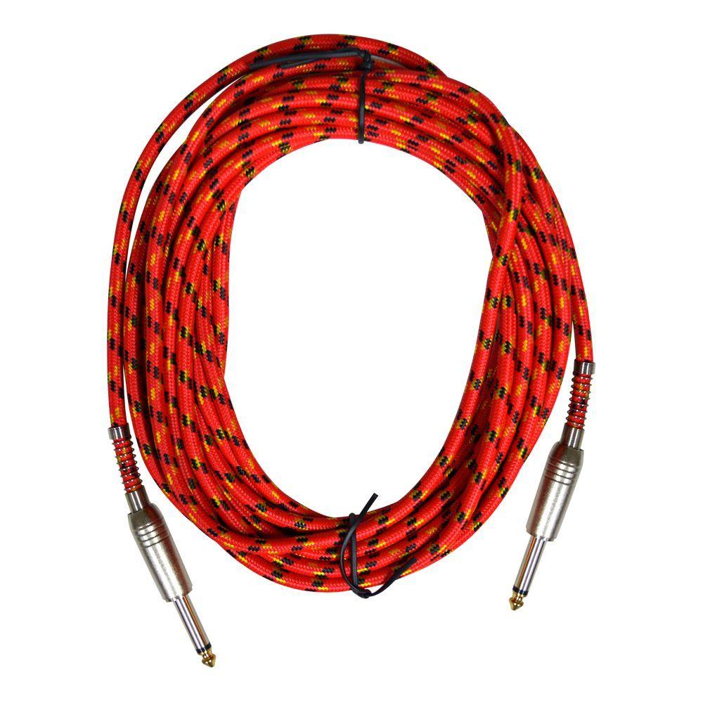 CABLE DE LINEA 6 METROS TELA/ROJO MOD.IL-6R SCORPION-0