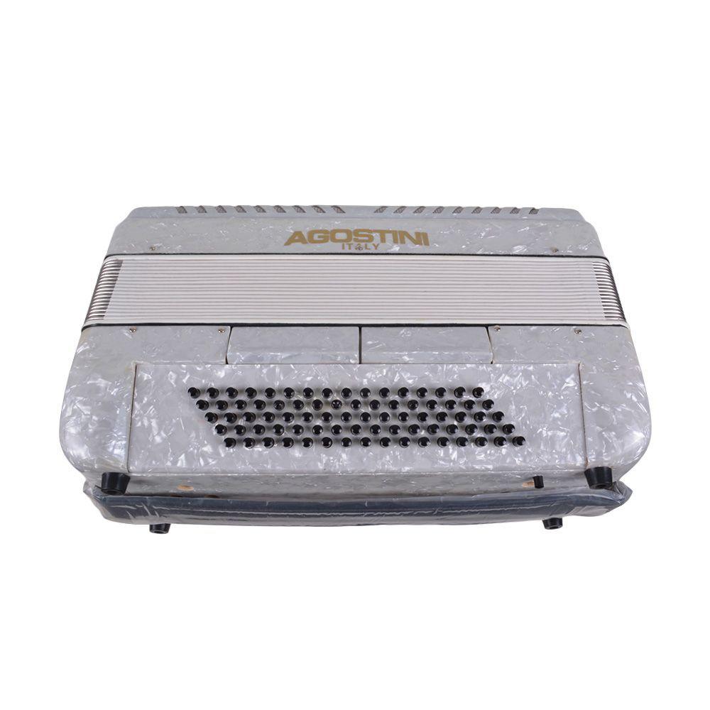 ACORDEON 80 BAJOS 7 2 REGISTROS BLANCO AGT 807 WH AGOSTINI-2