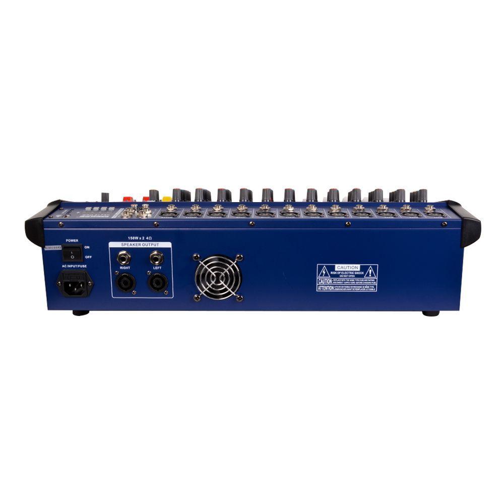 CONSOLA POWER MIXER 12CH BLUETOOH+ USB UKS-12USB MEKSE-2