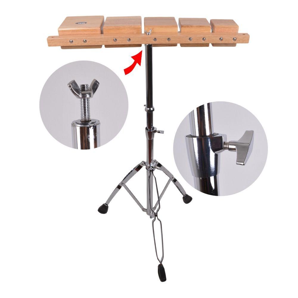 SET DE BLOCKS DE MADERA PENTATONIC CON ATRIL CIPRIANI WB-500W-2
